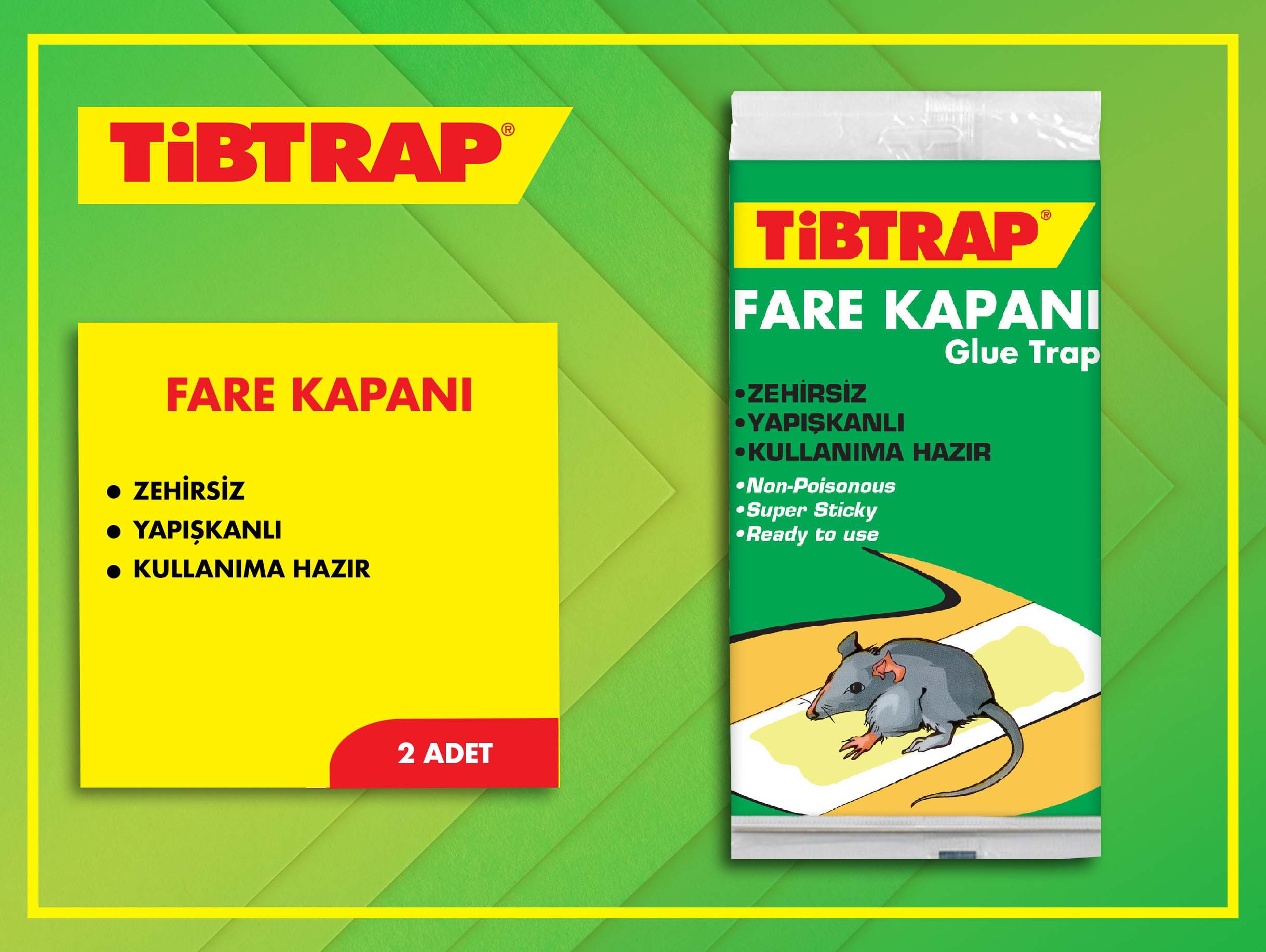 Tibtrap Fare Kapanı Zehirsiz 2