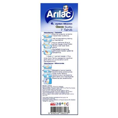 Arılac Instant Infant Cereal with Milk 7 Cereals 400 G - 4