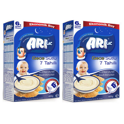 Arılac - Arılac 7 Tahıllı Gece Kaşık Maması 400 g 2'li