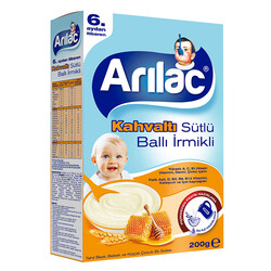Arılac Instant Infant Cereal with Milk Wheat Semolina & Honey 200 G - Thumbnail