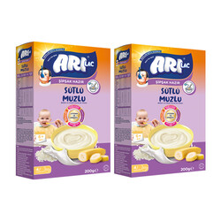 Arılac - Arılac Milk Banana Instant Infant Cereal 200 g 2 pcs
