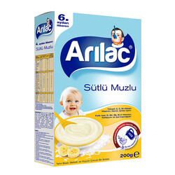 Arılac Instant Infant Cereal with Milk Rice & Banana 200 G - Thumbnail