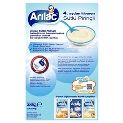 Arılac Instant Infant Cereal with Milk Rice 400 G - Thumbnail