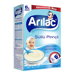 Arılac Instant Infant Cereal with Milk Rice 400 G - Thumbnail