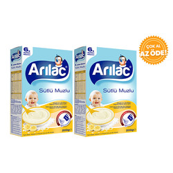 Arılac - Arılac Sütlü Muzlu Kaşık Maması 200 g 2'li