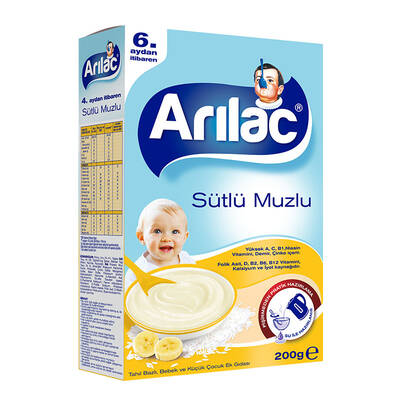 Arılac - Arılac Sütlü Muzlu Kaşık Maması 200 g