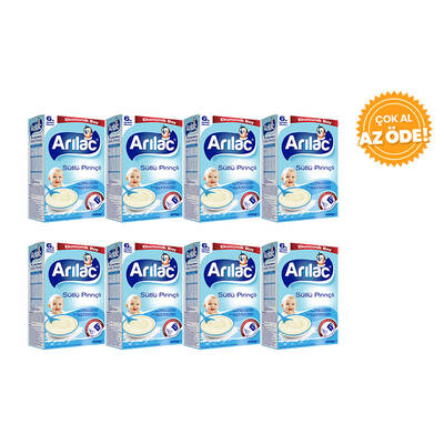 Arılac - Arılac Sütlü Pirinçli Kaşık Maması 400 g 8'li