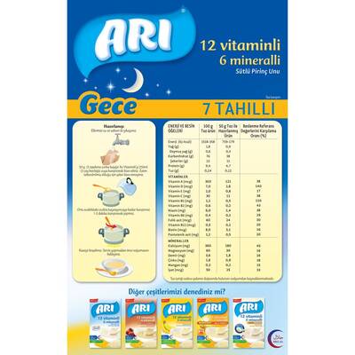 Arı Milk 7 Grain Night Rice Flour 250 g - 2