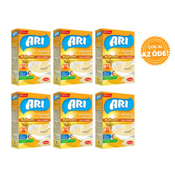 Arı - Breakfast Rice Flour with Royal Jelly, Honey and Semolina 250 g 6 Pieces