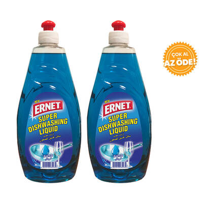 Ernet - Ernet Bulaşık Deterjanı Fresh 735 ml 2'li