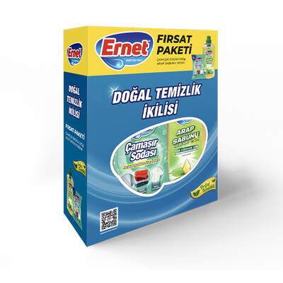 Ernet - Ernet Çamaşır Sodası 500 g + Sıvı Arap Sabunu 900 ml
