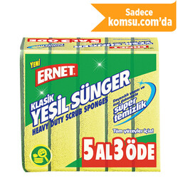 Ernet - 1086-E Ernet Heavy Duty Scrub Sponges 5 Pcs