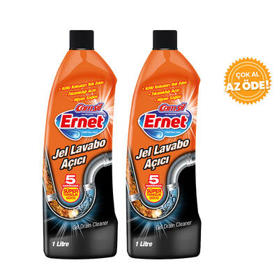 Ernet - Ernet Lavabo Açıcı Jel 1 L 2'li