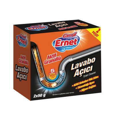 Ernet - Ernet Lavabo Açıcı Granül 2x50 g