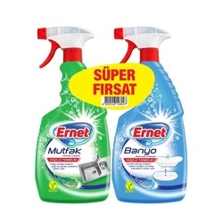 Ernet Kitchen Cleaner 750 ml + Bathroom Cleaner 750 ml - Thumbnail