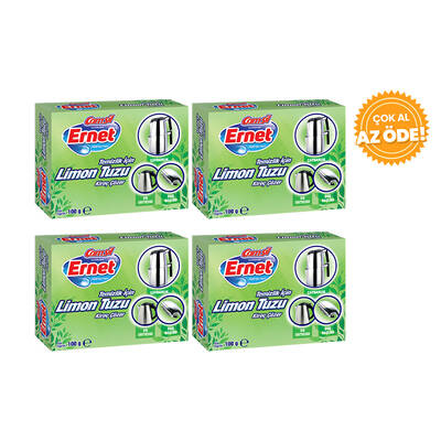 Ernet - Ernet Temizlik İçin Limon Tuzu 100 g 4'lü