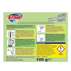 Ernet Temizlik İçin Limon Tuzu 100 g - Thumbnail