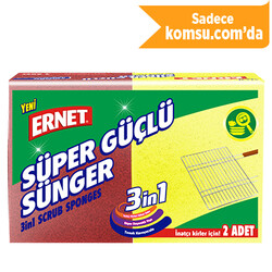 Ernet - Ernet Süper Güçlü Sünger Oluklu 2'li