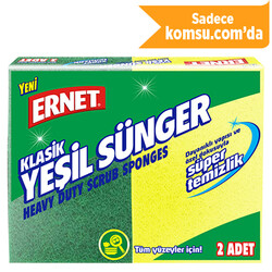Ernet - Ernet Klasik Yeşil Sünger 2'li