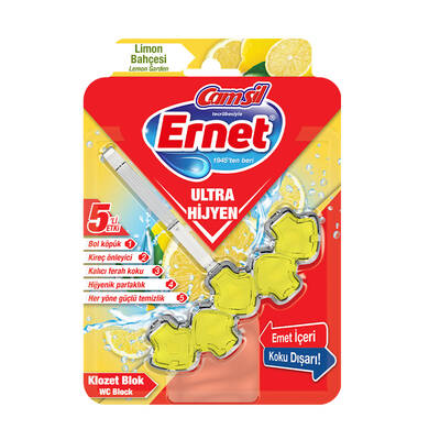 Ernet - Ernet Ultra Hijyen Klozet Blok Limon Bahçesi 50 g