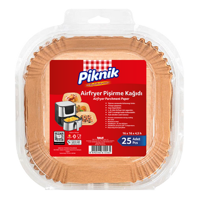 Piknik - Picnic Airfryer Baking Paper Square 25 Pcs