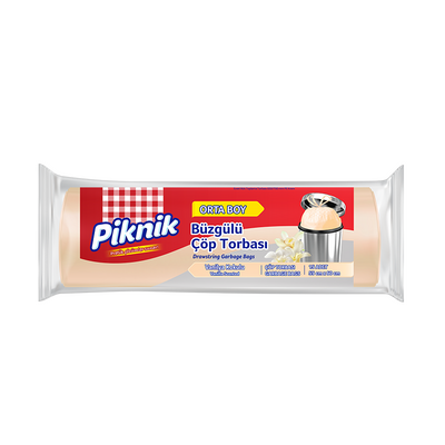 Piknik Garbage Bag Drawstring Vanilla Medium(10) - 1