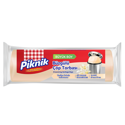 Piknik Garbage Bag Drawstring Vanilla Large(10) - 1
