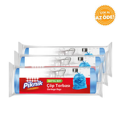 Piknik Standard Garbage Bag Outsize 10pcs 3pcs - 1