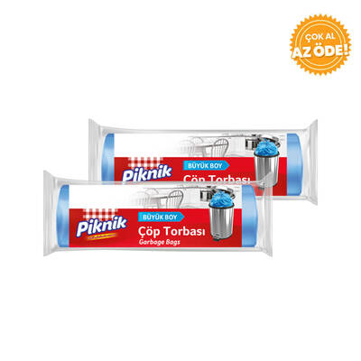 Piknik Standard Garbage Bags Large Size 10 Packs 2 Packs - 1