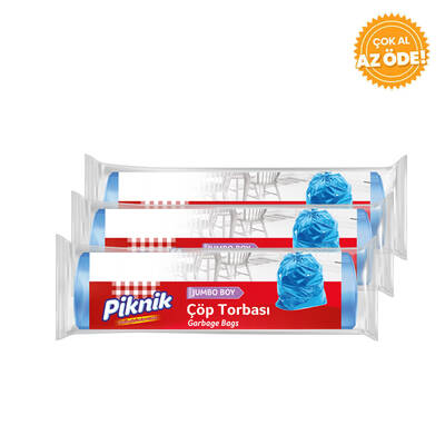 Piknik Standard Garbage Bag Jumbo Size 10 Packs 3 Packs - 1