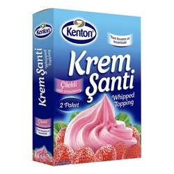 Kenton Whipped Topping Strawberry 150 g - Thumbnail