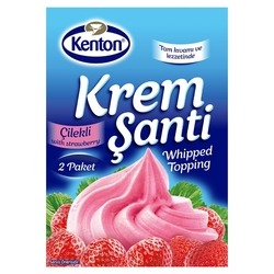 Kenton Whipped Topping Strawberry 150 g - Thumbnail