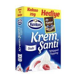 Kenton - Kenton Krem Şanti Sade 150 g (Kakao 25 g hediye)