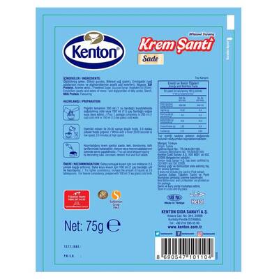 Kenton Krem Şanti Sade 75 g - 2
