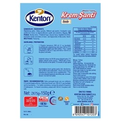 Kenton Whipped Topping Vanilin 150 g - Thumbnail