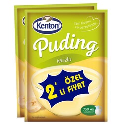 Kenton Banana Pudding 2 pcs 2x125 g - Thumbnail
