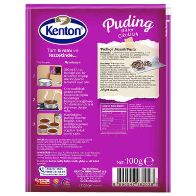 Kenton Puding Bitter Çikolatalı 100 g - 2
