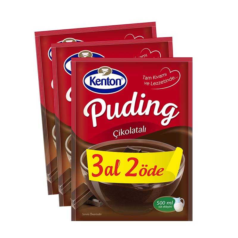 Kenton Puding Çikolata Aşkı Çikolatalı  3 Al 2 Öde