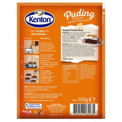 Kenton Puding Çikolatalı Bademli Karamelli 100 g - 2