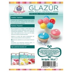 Kenton Icing Glaze Tutti Frutti Flavoured 100 g - Thumbnail