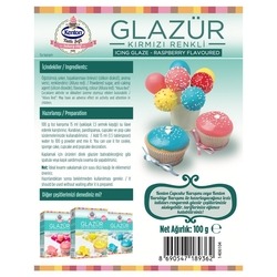 Kenton Icing Glaze Raspberry Flavoured 100 g - Thumbnail