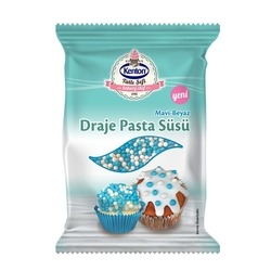 Kenton Tatlı Şefi Draje Pasta Süsü Mavi & Beyaz 45 g - Thumbnail