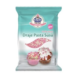 Kenton Tatlı Şefi Draje Pasta Süsü Pembe & Beyaz 45 g - Thumbnail