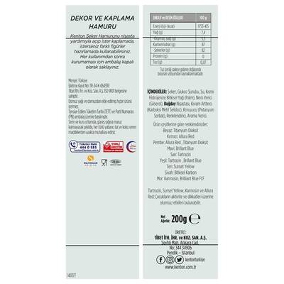 Kenton Tatli Şefi Şeker Hamuru Mavi 200 g - 2