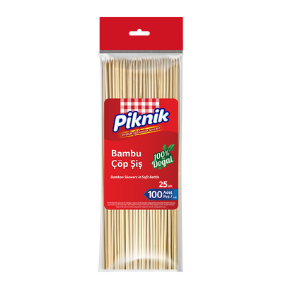 Piknik - Piknik Bamboo Skewers 25 Cm 100 Pcs