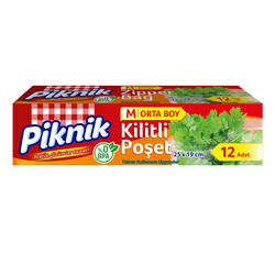 Piknik - Picnic Ziplock Bag Medium Size 12 Pack