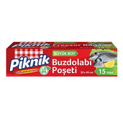 Piknik - Piknik Buzdolabı Poşeti Büyük Büyük Boy 15'li