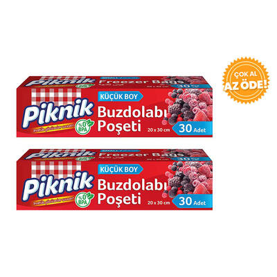 Piknik Buzdolabı Poşeti Küçük Boy 30'lu 2'li - 1
