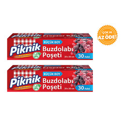 Piknik - Piknik Freezer Bags Small Size 20*30 Cm 50 Pcs x 2