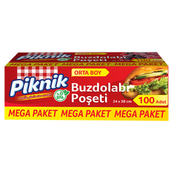 Piknik - Piknik Buzdolabı Poşeti Orta-Mega 100'Lü